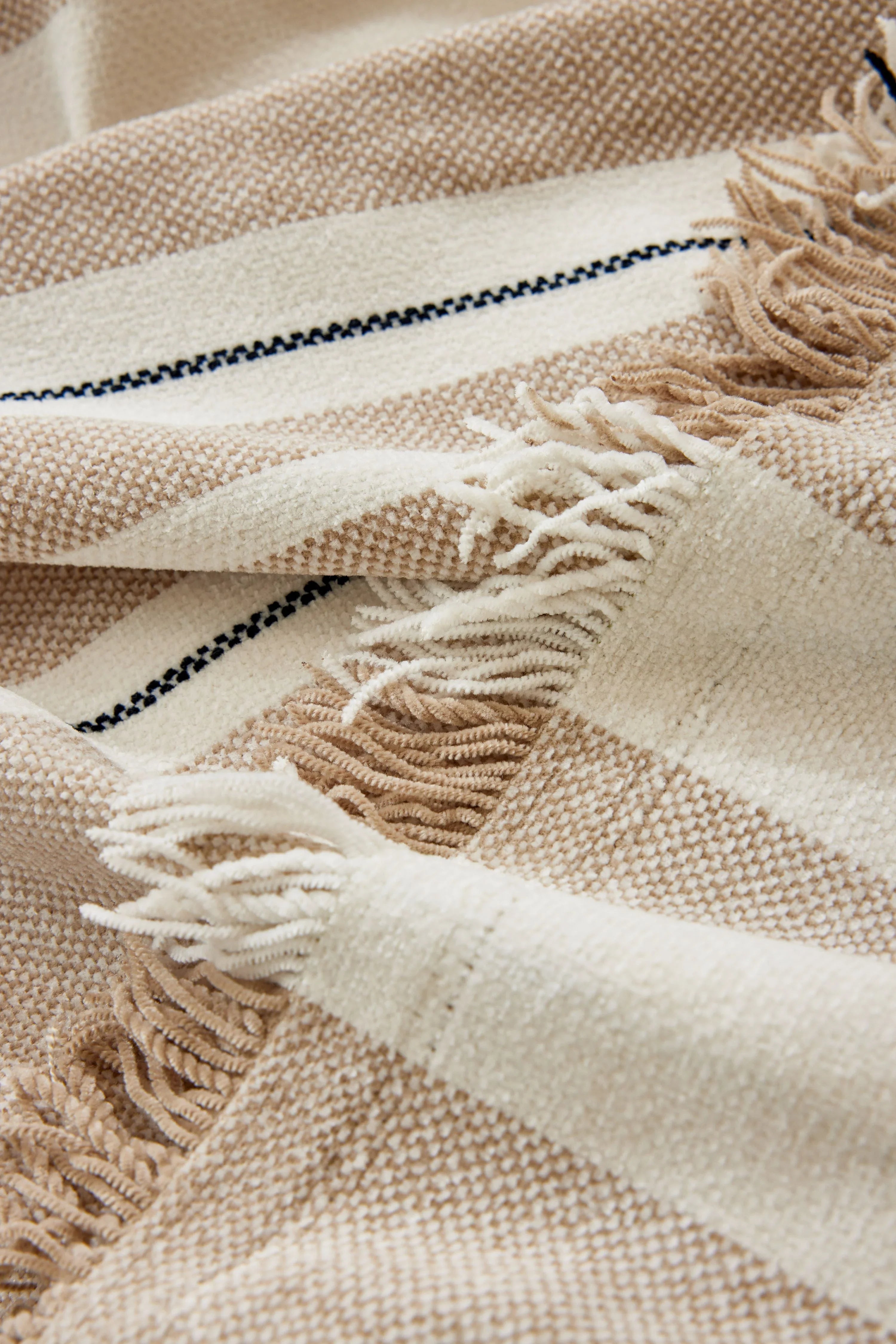 Sofa Throw - Striniara - Cross Khaki - The Sofa Cover Crafter 